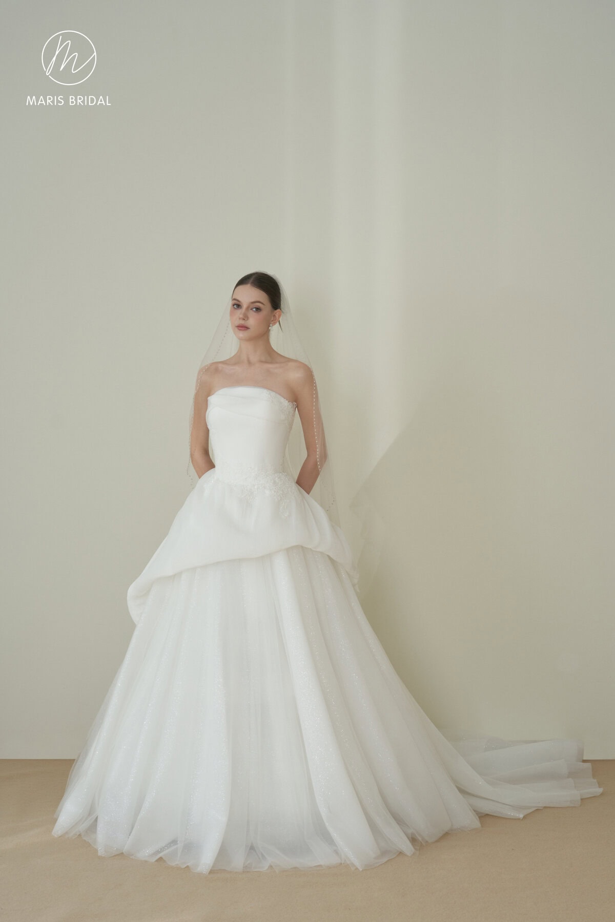 WISTTERIA DRESS-Váy Cưới Cúp Ngực Peplum Thanh Lịch | Váy Cưới Minimal Luxury - Ảnh 8